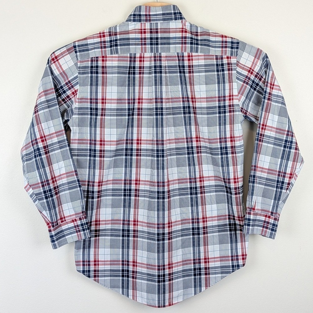 Brooks Brothers Madison Shirt Mens Small Red White‎ Blue Plaid Supima Cotton - Picture 4 of 11
